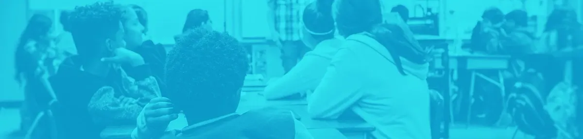 A classroom of students during a Project B3 session